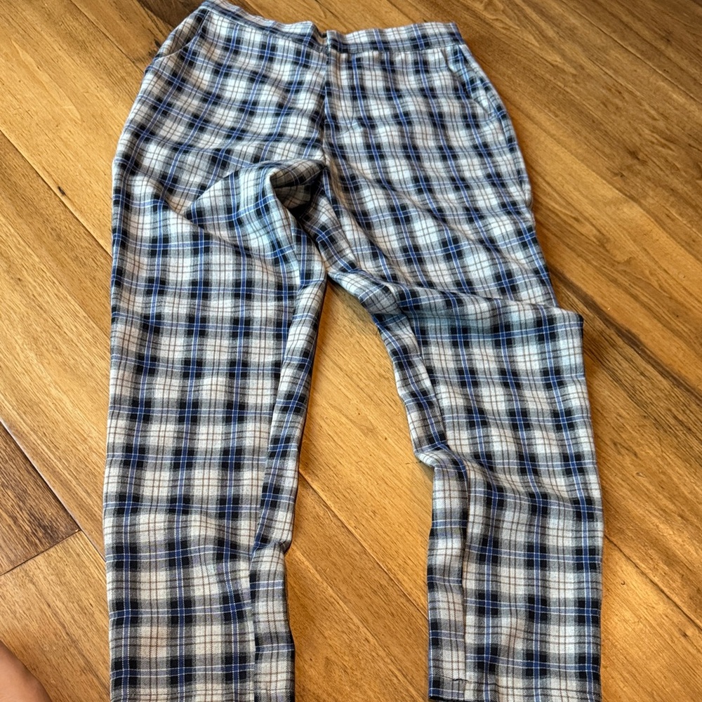 Plaid Women's Trousers - Picture 1 of 4